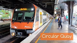 Sydney Trains Vlog 1515 Circular Quay With a Variety of Trains [upl. by Georgia]