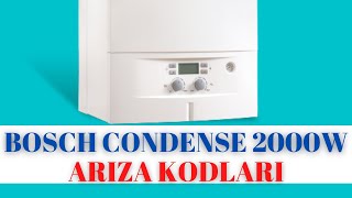 Bosch kombi condense 2000w arıza kodları ve çözümleri  Bosch kombi arızaları [upl. by Hopkins]