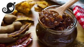 Apple Tamarind Chutney  Sauce sweetened with Date and Jaggery  VeganVegetarian Recipe [upl. by Ynavoeg]