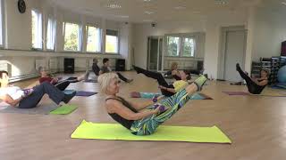 Pilates mit Hanteln Pilates with Weights [upl. by Mcclure]