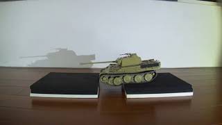 Germany Panther Type G Steel Wheel Version 135 RC Conversion Tamiya [upl. by Annoda]