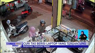 Aksi Pencurian Terekam CCTV Maling Laptop Dibekuk Polisi BuletiniNewsSiang 2206 [upl. by Aroc]