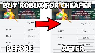 HOW TO BUY ROBUX AT A CHEAPER PRICE LEGIT ROBLOX WEBSITE [upl. by Simson]