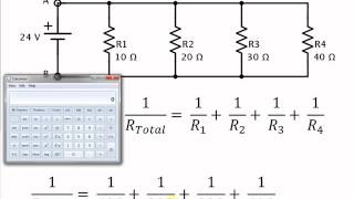 Easy Calculator Method for Finding Total Resistance in a Parallel Circuits [upl. by Olegnaleahcim]