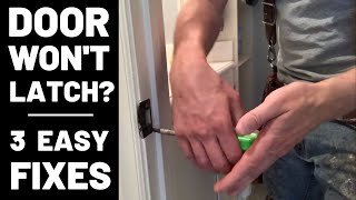 Door Won’t Latch—3 Easy Fixes [upl. by Ymmit]