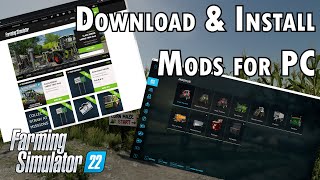 Downloading amp Installing Mods on PC  Farming Simulator 22 [upl. by Lucilla89]