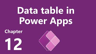 Create Grid View in Power Apps with Data table Control [upl. by Assirat]