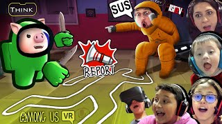 AMONG US in VR CHAT Virtual Reality is SUS FGTeeV 1st Person Gameplay [upl. by Alekehs]