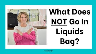 Liquids That Do NOT Go In Bag for TSA Regular Airport Security [upl. by Silverts]