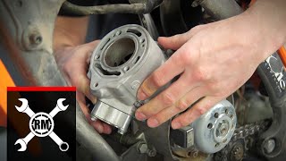 How To Rebuild the Top End on 20092021 KTM Husqvarna amp GasGas 65cc Dirt Bikes [upl. by Esinal]