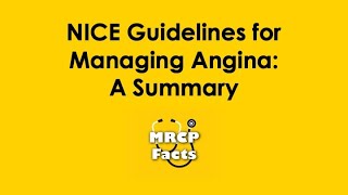 NICE Guidelines for Managing Angina A Summary  MRCP revision  hypertension cardiology [upl. by Enywtna504]