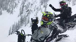 Snowmobile Sicamous BC 2018 [upl. by Anillek]