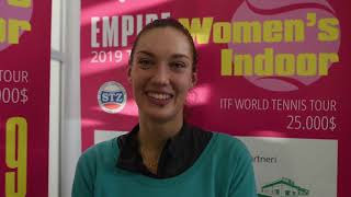 EMPIRE Womens Indoor 2019 interview 1R Tereza MIHALIKOVA SVK [upl. by Drugge]