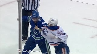 Zack Kassian vs Erik Gudbranson Oct 28 2016 [upl. by Dilisio]