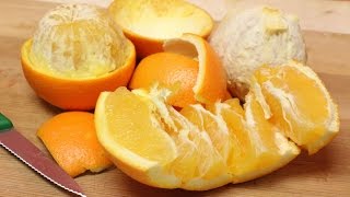 How to Peel an Orange FAST 3 Methods [upl. by Ylebmik]