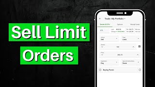 How To Place A Sell Limit Order  Order Types [upl. by Endaira209]