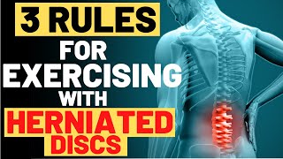 Exercising With Herniated Disc  3 MUST FOLLOW Rules for exercising with herniated discs 2024 [upl. by Clippard]