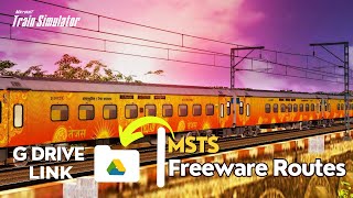 DOWNLOAD INDIAN MSTS FREEWARE ROUTES PART2  ONE LINK  HOW TO INSTALL INDIAN ROUTES IN MSTS [upl. by Goetz542]