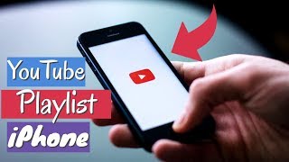 How to Create A Playlist On YouTube iPhone  Quick amp Easy [upl. by Ramej687]