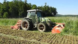 Zwischenfrucht Einarbeiten mit Fendt 309Ci Kuhn BPR280 und Kuhn EL162 [upl. by Ollecram350]