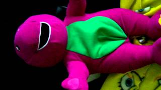 Barney  LARGE TALKING BARNEY THE DINOSAUR SOFT PLUSH TOY [upl. by Eudosia]