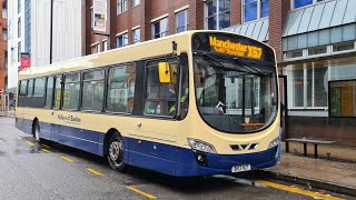 ❄️🚍Thrash Hulleys of Baslow BK13 NZT Volvo B7RLE on Service X57 [upl. by Euton]