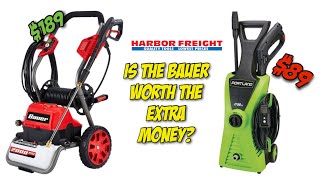 Harbor Freight Portland 1700 PSI Pressure Washer changed out for Bauer 2000 Psi Electric  Unboxing [upl. by Moulden]