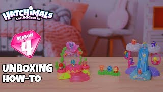 Hatchimals CollEGGtibles  Talent Show Playset amp Waterfall Playset  Unboxing amp HowTo [upl. by Sivlek]