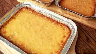 Cassava Cake Recipe  Meryendang Pinoy Recipe  Cassava cake using fresh cassava [upl. by Liponis]