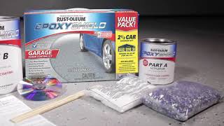 How to Use RustOleum® Epoxyshield® Garage Floor Coating Kit to Transform Your Floor [upl. by Lucretia]