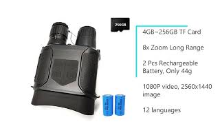 Illuminator Digital Night Vision Binoculars 4x50 For Night Shooting [upl. by Eniahs]