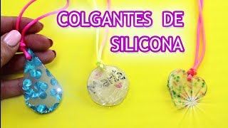 COLGANTES DE SILICONA FÁCILES  Manualidades para niños [upl. by Rosenberg]