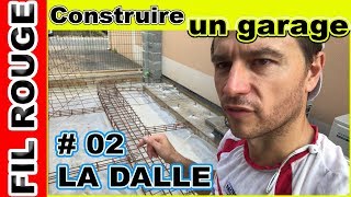 🏛MAÇONNERIE🏛 COMMENT FAIRE UNE DALLE EN BETON DE GARAGE 💪 [upl. by Ahseital477]