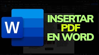 ➡️ Cómo INSERTAR un PDF en un WORD  Paso a Paso FÁCIL [upl. by Kolnick]