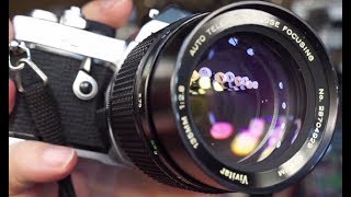 Vivitar 135mm f28 Close Focusing Telephoto Lens Full Review Adapted [upl. by Notlrak]