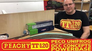 PECO Unifrog point PECOrailwaymodeller amp DCC Concepts Powerbase dccconceptsyoutube6446 explained [upl. by Kcirddahc]