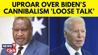 US News Today  Joe Biden Suggests Cannibals In Papua New Guinea Ate His Uncle  N18V  News18 [upl. by Vijar159]