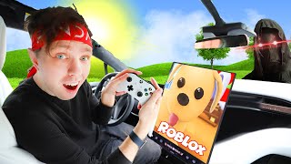 JAG SPELADE ROBLOX I MIN TESLA inbrott i bilen utav [upl. by Clovah]