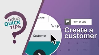 Odoo Quick Tips  Create customers from a Point of Sale session POS [upl. by Stedmann55]