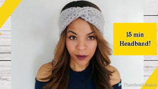 Crochet Twist Turban Headband [upl. by Marjorie]