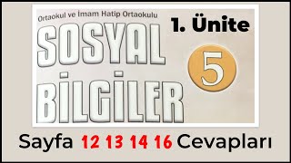 5 Sınıf Sosyal Bilgiler Ders Kitabı Sayfa 12 13 14 16 [upl. by Stander]