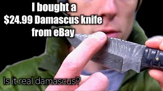 I bought a 2499 Damascus Knife From Ebay I Couldnt Believe What I Received [upl. by Aliet]