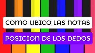 Posicion de Notas en la Mano derecha Como lo hacemos [upl. by Akym]