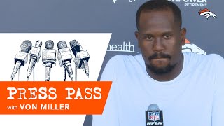 Von Miller Newborn son Valor going to be a quarterback for sure [upl. by Salohcim473]