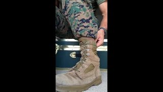 How to Tie Boots  Boot Bands  Lace Boots [upl. by Hanas528]