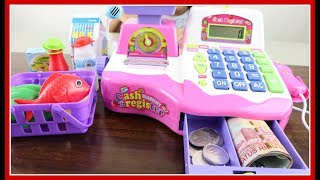 Mainan Kasir Kasiran Pakai Uang Beneran  Electronic Cash Register Using Real Money [upl. by Anar853]