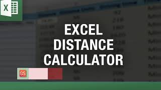 Excel Distance Calculator  How to calculate Driving Distance Directly into Excel [upl. by Ahsirtak]