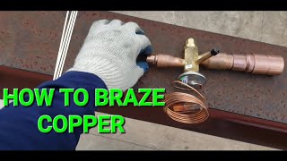 HOW TO BRAZE  TXV INSTALL [upl. by Lika793]