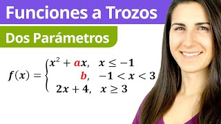 CONTINUIDAD de Funciones a TROZOS con DOS PARÁMETROS 📉 🆎 [upl. by Nolly]