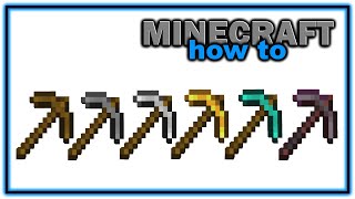 How to Craft and Use a Pickaxe in Minecraft  Easy Minecraft Tutorial [upl. by Attenwahs]